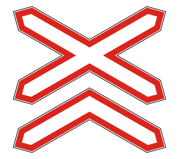 Дорожный знак 1.3.2 Многопутная железная дорога