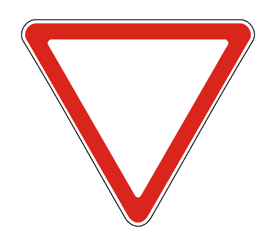 Дорожный знак 2.4 Уступите дорогу