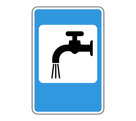Дорожный знак 7.8 Питьевая вода